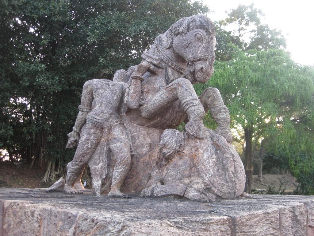 Konark Sun Temple War Horse Sculpture